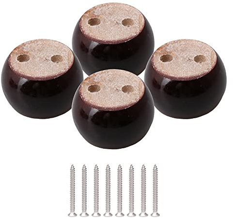 RDEXP eucalyptus-wood Möbel Schrank Beine Füße 100 kg Bearing Gewicht für Sofa Tisch Bett-Set rund 4 Stück