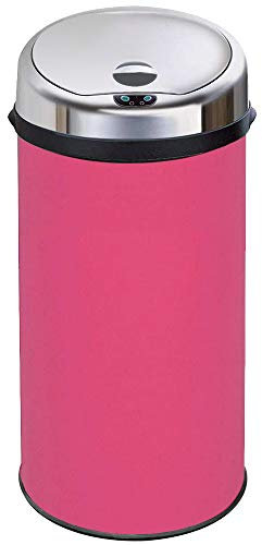 InMotion 42L Pink Stainless Steel Auto Sensor Kitchen Waste Dust Bin