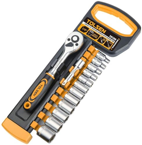 14pcs 1/4 ratchet handle with sockets set (Industrial)