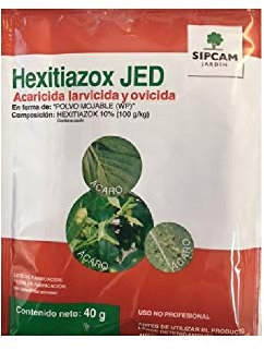 SIPCAM JARDÍN Acaricida larvicida/ovicida HEXITIAZOX 10% W/P.- 1 Sobre 40 gr.