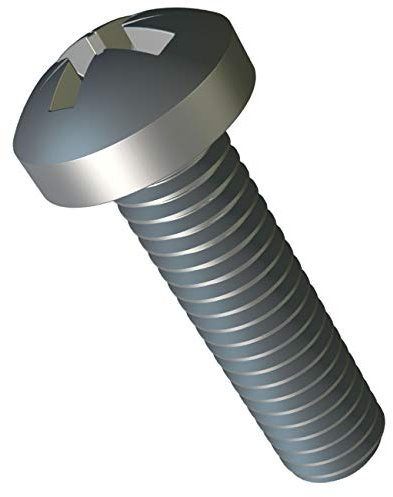 M4 x 6mm Pernos Roscados con Cabeza Cilindrica Paquete de: 10pc DIN 7985 ISO 7045 Acero Galvanizado Cruciforme Phillips Pernos para Equipos de Maquinaria y Muebles para el Hogar M4x6mm