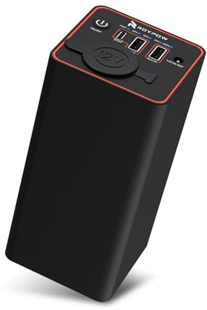 RoyPow Chargeur Portable 30W USB-C Power Bank avec Prise Allume-Cigare 12V Batterie Externe pour Ordinateur Portable, MacBook Air, iPad, iPhone, caméra de Voiture ou Camping