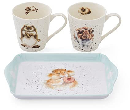 Wrendale Designs - 'Diet Starts Tomorrow' Mug and Tray Set