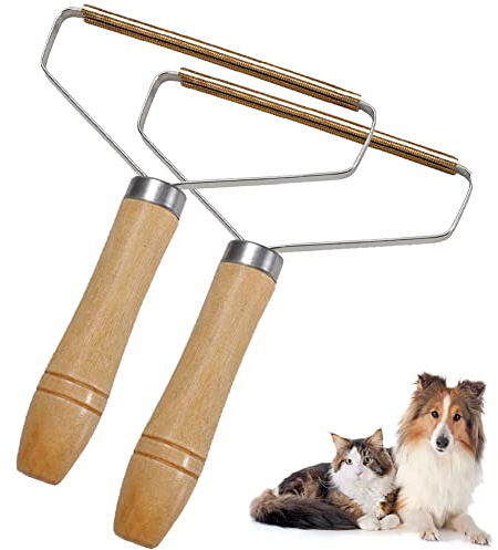 Pet Hair Remover,Uproot Cleaner Pro Pet Hair Lint Remover for Removing Dog Cat Hair and Dust from Clothes, Sheets, Couch, Furniture, Curtain, Blanket, Carpet, Car Interior (2PCS)