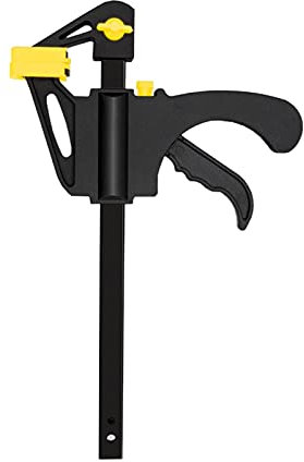 SYHML-SHOP 4 Inch Ratchet Bar Clamp Set， Quick Release And One-Handed Clamp Wood Working Work Bar Clamp Clip Kit Woodworking Reverse Clamping F Clip (Color : Yellow, Number of Pieces : 4Inch 2Pcs)