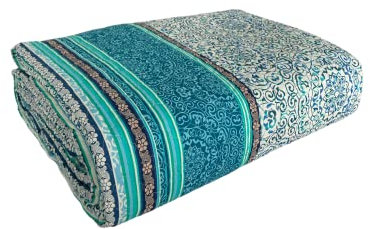 Bassetti Arona Tagesdecke, Baumwolle, Blau, 265x255