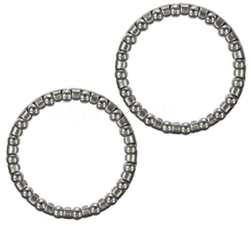 FUBESK 2pcs Bike Ball Bearing Retainer Replacement Mountain Bike Parts,Bicycle Bike 1 1/8'' Headset Caged Ball Bearing Race Cycling Bearing