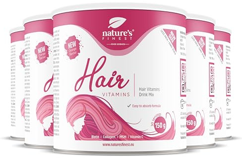 Nature's Finest Hair Vitamins, Bebida en Polvo 750 g (Paquete de 5)