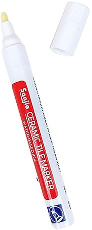 VALINK Tiles Grout Pen, Grout Pen for Tiles, Grout Restorer Marker Repair Pens, Waterproof Anti Mould Tile Paint Markers for Bathroom Kitchens White