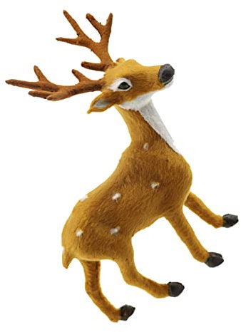 FUNOMOCYA Realistische Elch Ornamente 2 Stücke Deer Weihnachten Desktop Decor 15cm Verzierungen