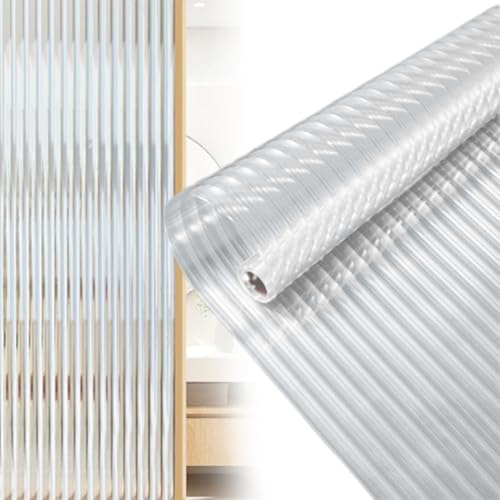 Pellicola per vetri retinata Protezione UV Pellicola per vetri smerigliata Pellicola per vetri decorativa per vetri Pellicola per vetri scanalata riutilizzabile per finestre in vetro per la ca