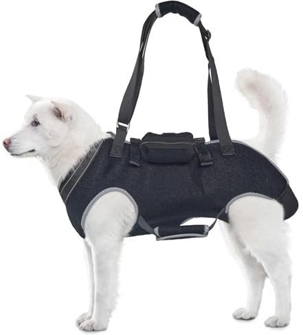 LoKori Hundegeschirr, Hunde Tragehilfe, Hund Rehabilitation Tragegurt, Hundetragegurt für Gelenkverletzungen älterer Hunde, für Verletzte Behinderte Kleine, Mittlere und Große Hunde (S)