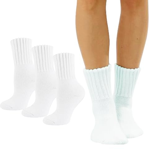Marchare Women Wool Socks Thermal Boot Socks Winter Extra Thick Warm Cozy Sock For Women White