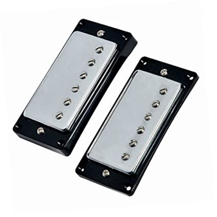 SHOWERORO Humbucker-tonabnehmer Zum Austausch Für -gitarren Wachsgedämpft Und Vakuumversiegelt Mit Höhenverstellschrauben Und Federn Hals-pickup Steg-pickup Polabstand