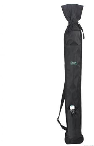 HJHUUA wasserdichte Segeltuch-Schwerttaschen,Verstellbarer Schultergurt-Rucksack,multifunktionale Outdoor-Tragetasche für Kampfsport-Tai-Chi-Schwert,Katana,Bokken,Angelrute,Regenschirm (schwarz/lila)