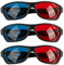 Namvo 3 Pack Red Blue 3d Glasses Cyan Anaglyph 3d Glasses Movie Game Glasses 3d Viewing Glasses For Computer Monitor Home Theater Cinema Screen