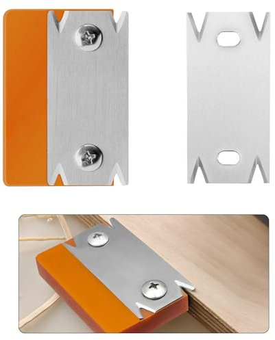 GD HUA Coupe-Bordure Manuel pour Placage - Coupe-Bordure - Antidérapant - Avec 1 Lame de Rechange - En Bois PVC ABS - Orange