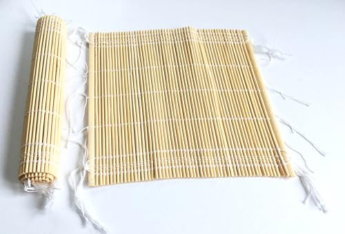Bamboo Rolling Mat, 23 cm x 23 cm, Pocket-Sized Ash
