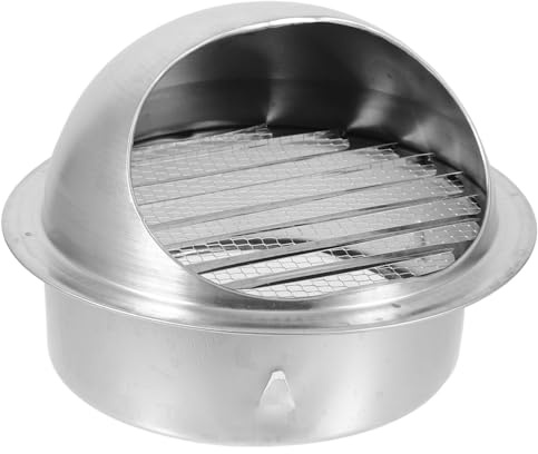 OUNONA Capuchon De Ventilation En Acier Inoxydable 150 Mm Couvercle De Sortie Anti-pluie Pour Mur Revêtement Chapeau De Cheminée Ventilation Décorative