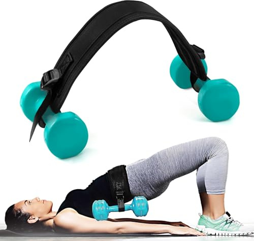 Hip Thrust Belt for Gym and Home Thickened Non-Slip Padding Weight Belt for Dumbbells Kettlebells Plates Adjustable Glute Training Belt