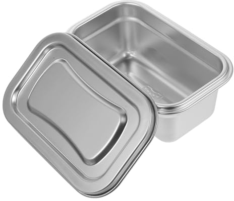 Garneck Récipient de Crème Glacée Ménager en Acier Inoxydable Argenté