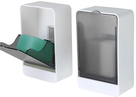 Renchey PortaJabón Para Pared De Ducha, Caja De Almacenamiento Para Jabón Que No Requiere Taladro, Suministros De Almacenamiento Para Múltiples Usos En El Baño, Aseo, Ducha, Apartamento Y