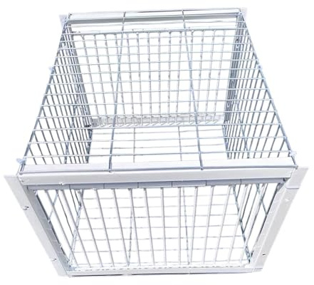 Aymzbd Jaula para Animales para Palomas, Suministros para pájaros, fácil Montaje, colector automático de Palomas, gallinero para Balcones de codorniz Andown, Entrada de 2 Vías