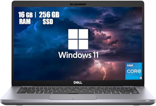 Dell Latitude 5410 Business Laptop, 14 pollici FHD (1920 x 1080), Intel Core i5-10310U, 16 GB RAM, SSD da 256 GB, tastiera US QWERTY Windows 11 Pro (ricondizionato)