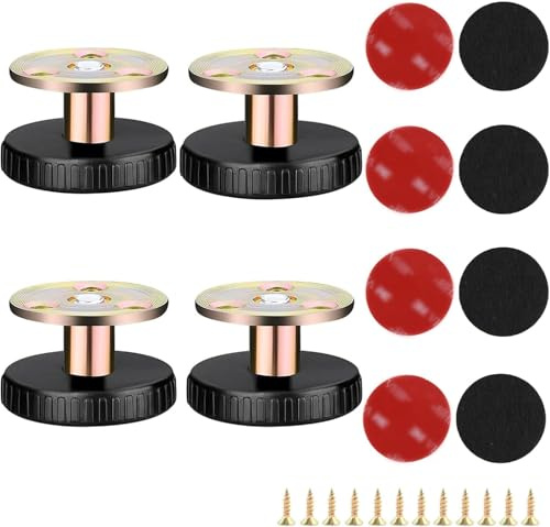 YIKUBO Bed/Table Height Adjuster Legs 4PCS, 27-40mm, Heavy-Duty Metal Furniture Legs with Scratch-Resistant Leveling, 2 Mounting Methods for Cupboards, Bed Legs, and Sofas