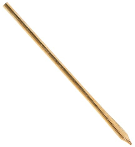 FRCOLOR Ago da Cucito in Ottone per Pelle Testa Piatta, Utensile per Infilare Lacci e Corde di Cuoio, Ago Manuale per Allacciatura Fai da Te, Accessorio per Lavori Artigianali