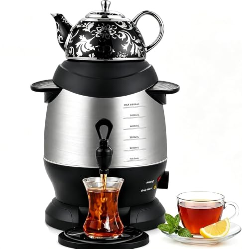 Macchina for Te Turco Elettrica 6L Samovar Bollitore Distributore Acqua