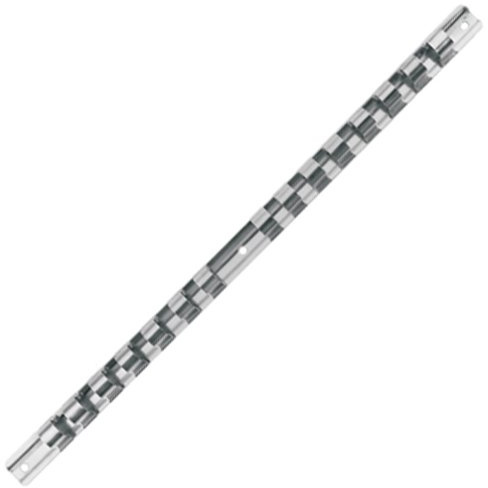 Binario di bloccaggio/morsettiera/morsettiera con 15 clip scorrevoli per inserti a dadi quadrati da 1/2, 420 mm