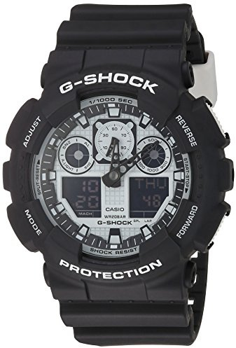 Casio Uomo G SHOCK Analogico-Digitale Sport Di quarzo Reloj (Modelo de Asia) GA-100BW-1A