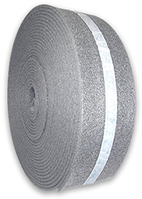 25m Randdämmstreifen aus Polyethylen 8x150mm mit zusätzlichem Selbstklebestreifen