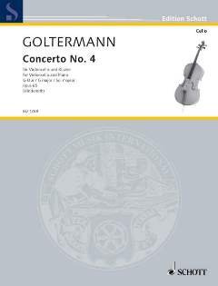 KONZERT 4 G-DUR OP 65 - arrangiert für Violoncello - Klavier [Noten / Sheetmusic] Komponist: GOLTERMANN GEORG [Gebundene Ausgabe]
