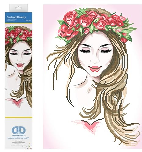 DIAMOND DOTZ DD5.032 - Original 5D Diamond Painting Set Grazile Schönheit, Kreativset mit 5.292 Diamant Mosaiksteinen, Malset ca. 41 x 28 cm, DIY Komplettset für Erwachsene und Kinder ab 8 Jahren
