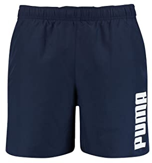 PUMA Men's Swim Men's Mid Shorts Swim Trunks, Navy, M