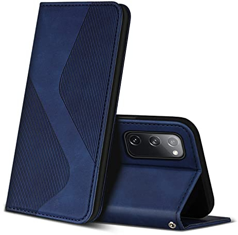 ZONNAVI Hülle für Samsung Galaxy S20 FE, PU Leder Handyhülle mit Kartenfächer Standfunktion, Flip Wallet Case Schutzhülle für Samsung S20 FE (Blau)