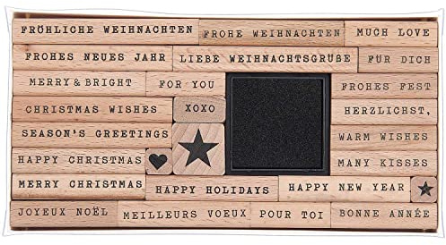 Stempelset Merry Christmas, Handwriting FSC 100%, 26 Stempel