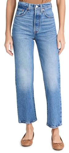 Levi's Women's Premium Ribcage Straight Ankle Jeans (Standard and Plus), (New) Dance Around, 26