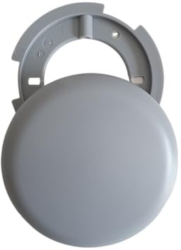 Lampen Abzweigdose Grau Ø10 cm x 1,5 cm – Deckendose Abdeckdose Kabeldose Verteilerdose Aufputz Baldachin/Deckenrosette Blinddose Ultraflach für Elektroinstallation