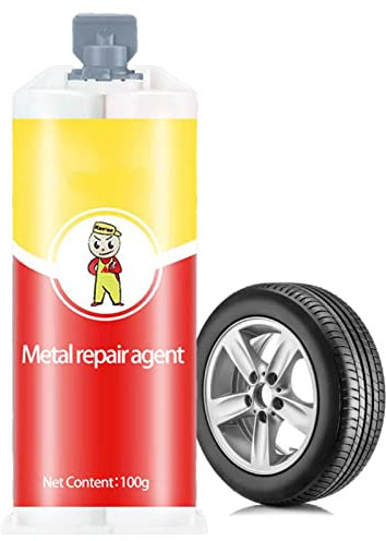 Allzweck Reparaturkleber, 2 STÜCKE Wasserfester AB-Kleber Metal Repair Glue, Metallkleber Hitzebeständig,Metall Reparatur Paste Zum Reparieren Gussfehler Verwendet Schweißkleber Für Risse,Löcher