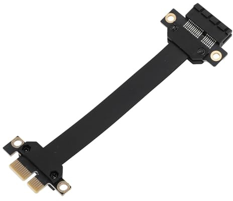 PCIe 3.0 X1 auf X1 Verlängerungskabel, 8 Gbit/s PCI Express 1x Riser Kabel Ribbon Extender für Soundkarte WLAN Netzwerkkarte, 40 cm