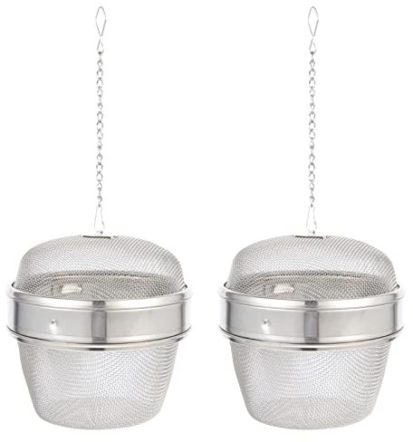 Garneck 2pcs Stainless Steel Jewelry Cleaner Basket and Watch Clean Basket Mesh Tea Balls for Kitchen Ultrasonic Parts Cleaning Suitable for Tea Infuser and Small Item Washing