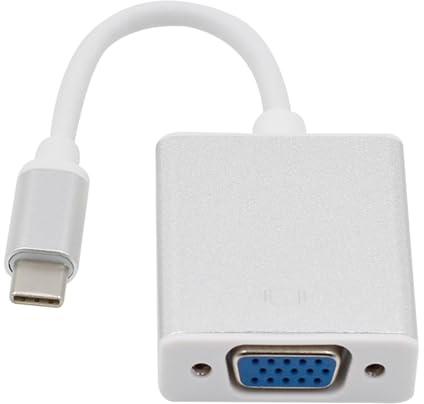 YOSADIER Adattatore Usb c Vga Cavo Convertitore Da Tipo c Vga Connettore Supporta Risoluzioni Fino Per Tv Monitor e Proiettore