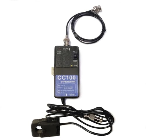 Uxsjakjsd Per Sonda di Corrente per Oscilloscopio, Pinza di Corrente, Modello CC100, DC-50KHz Design Universale per Oscilloscopi