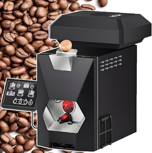 Professionelle elektrische Kaffeeröstmaschine – Kompakter 200-g-Kaffeeröster | Gleichmäßiges Rösten & schnelle Abkühlung für Zuhause/Gewerbe