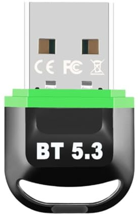 UDSKNV[KSL Adaptador USB Bluetooth 5.3 Transmisor Receptor de Audio Inalámbrico Unidad Libre para PC Portátil Altavoz Ratón Teclado
