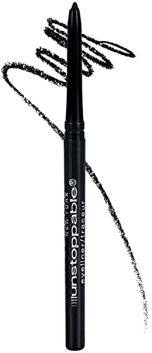 Maybelline Unstoppable Waterproof Mechanical Black Eyeliner Pencil, Easy to Apply, Smooth Glide, Up to 24 Hour Wear, Onyx