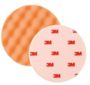 3M Perfect-it III Polierschaum genoppt - extra life, orange, Durchmesser 133mm ,2 Stück